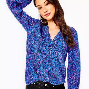 Lilly Pulitzer Blue and Pink Blouse